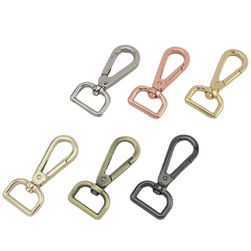 Nolvo World 60*20  mm 3/4" Metal 5 Color Dog Leash  Bag Clasps Lobster Shoulder Strap Swivel Snap Hook