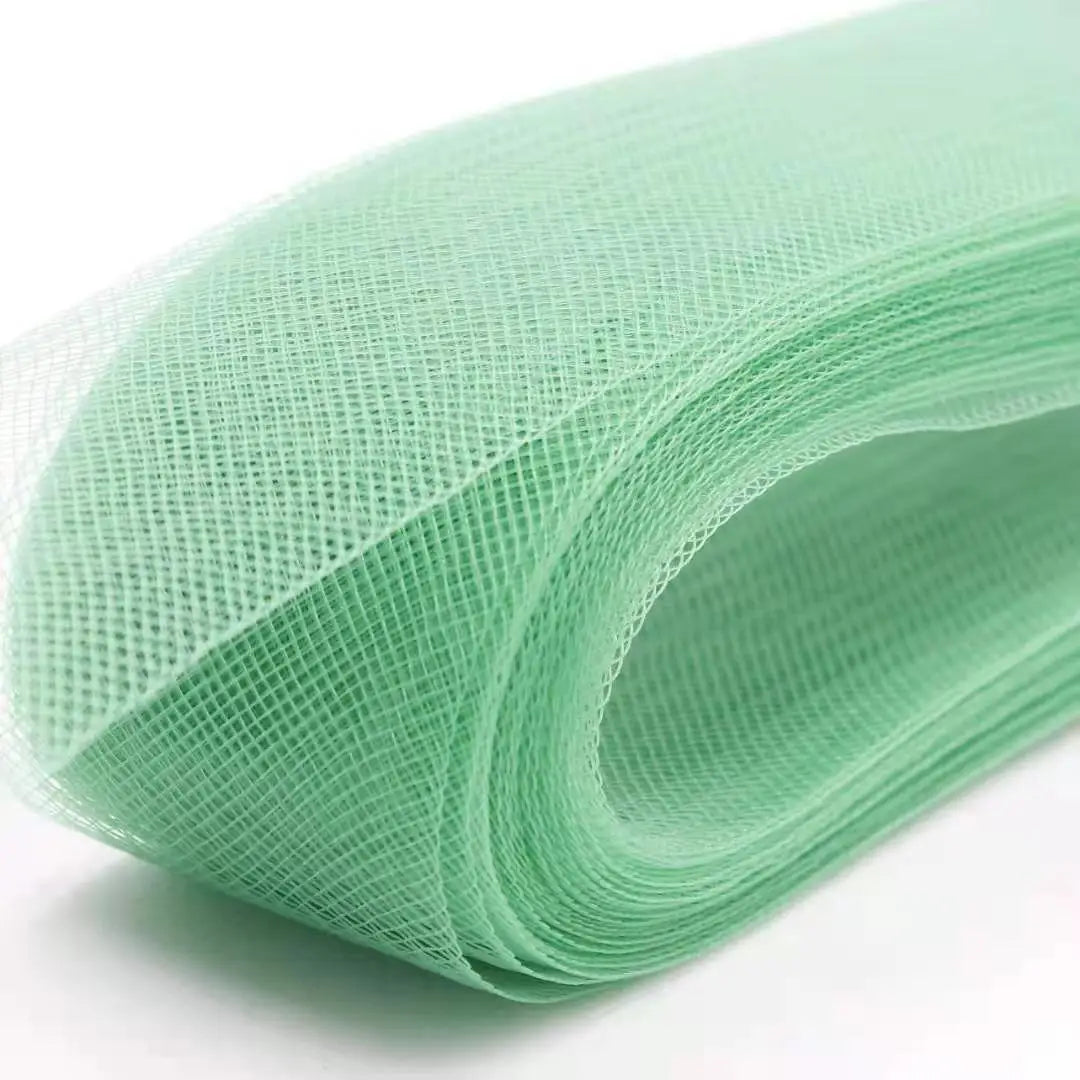Wholesale 1"(2.5cm) Flat Stiff Plain Netting Hard Crinshorse Crinoline Crinolines Braid for Wedding Dress