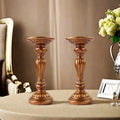 Hot Sale Golden Christmas Tree Resin Candle Holders Set Festive Table Centerpiece for Home Party Luxury Holiday Decorations