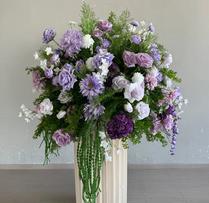 M809 White Rose Peony Eucalyptus Leaves Wedding Flower Balls Wedding Table Centerpieces Artificial Flower Ball