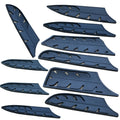 10-Piece Kitchen Scabbard Set Black Plastic Chef Scabbard with 8\" 7\" 6\" 3.5\" Tools Unique Tool Design for Home Kitchen Use