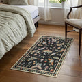 Small Non-Slip Beside Soft Throw Carpet Washable Parisian 2x3 Kitchen Rug for Entryway Bathroom Indoor Entrance Ultra-Thin Rug