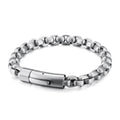 KALEN Fashion Simple Bracelet Stainless Box Chain Men MegaBDM