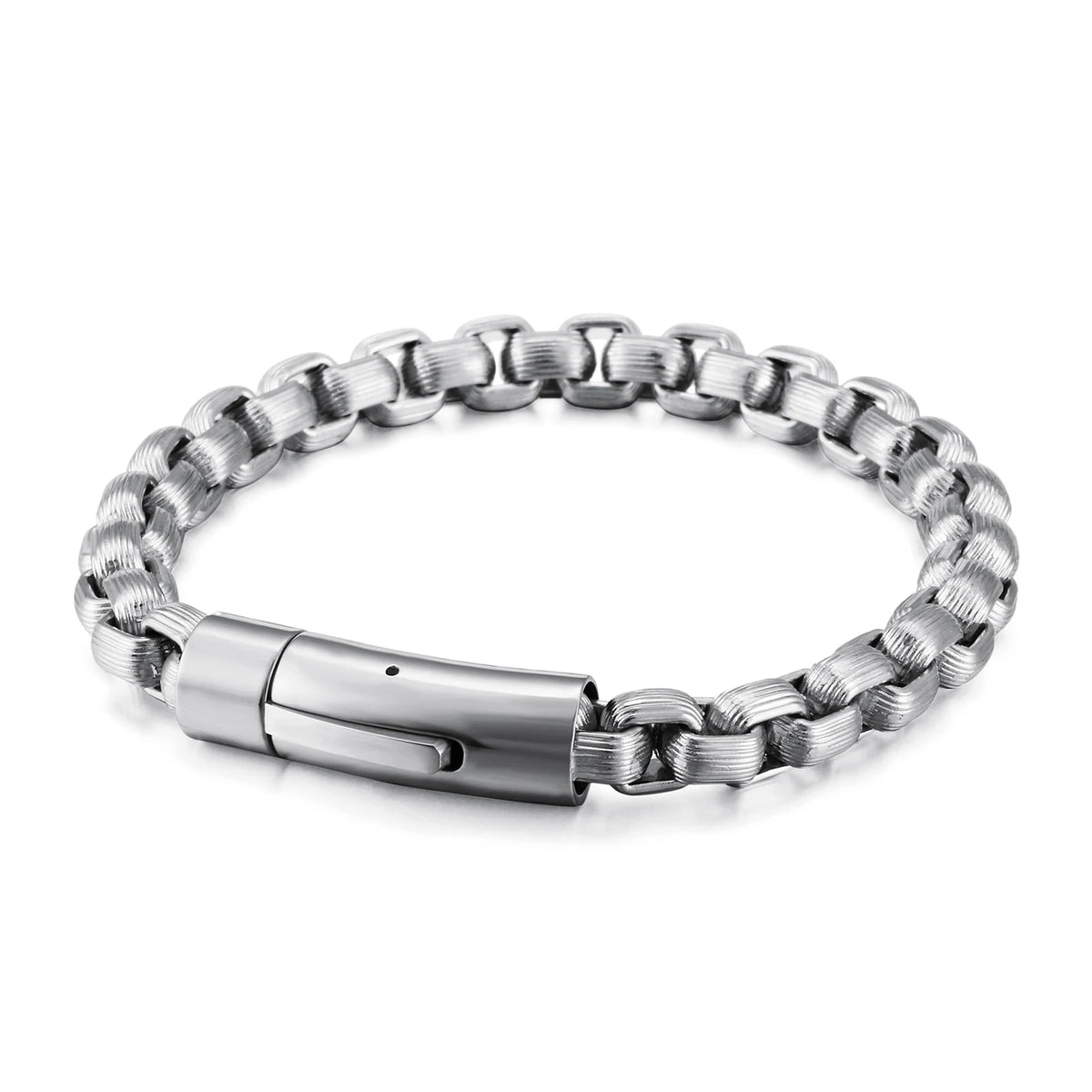 KALEN Fashion Simple Bracelet Stainless Box Chain Men MegaBDM