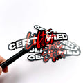 Custom Personalized Adhesive Vinyl Car Sticker Individual logo Die Cut Label Printing Stickers Custom