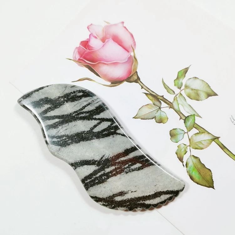 2026 Jade Stone Guasha Board Picasso Jasper Gua Sha Scraping Massage Tool