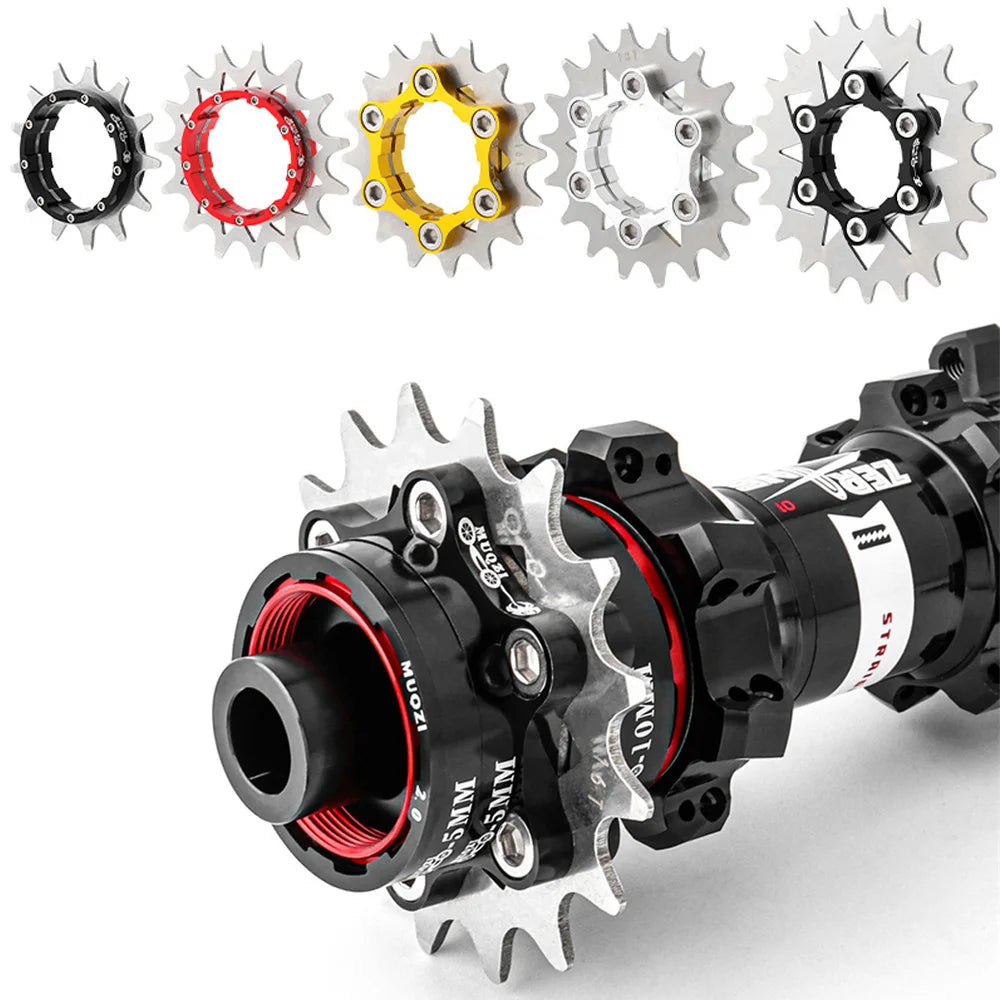 MUQZI Bike Single Cog 1speed Gear 16T 17T 18T 19T Bicycle MTB Single Disc Cassette Cog Freewheel Sprocket MegaBDM