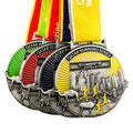 Manufacturer Wholesale Custom Race Blank Zinc Alloy 3D Gold Award Marathon Running Custom Medal