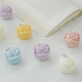 Home Fragrance Gift Simulation Paraffin Wax Pink Rose Shaped Scented Candle