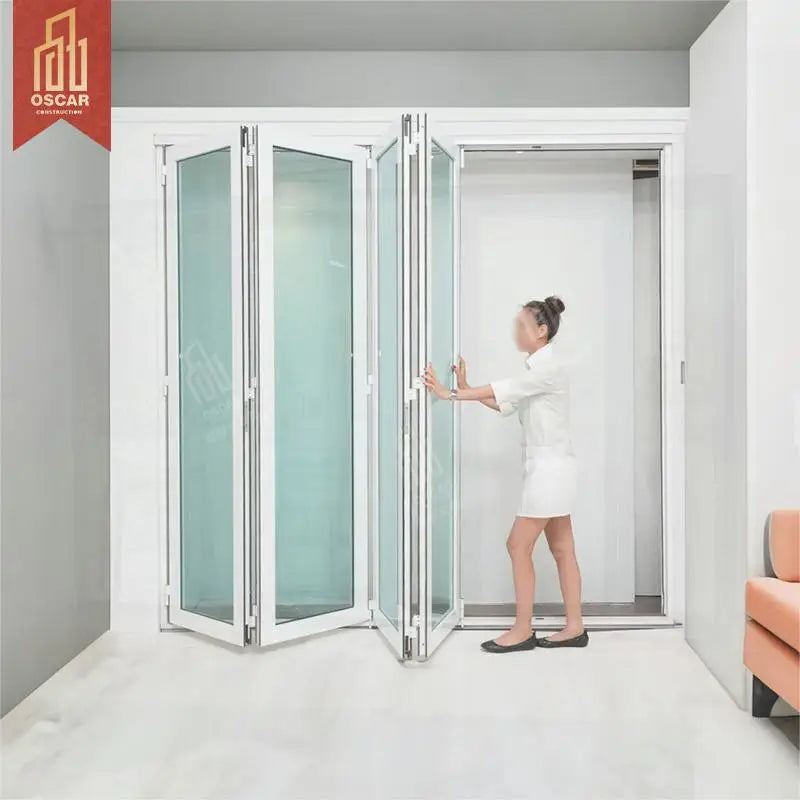 Ing Partition Doors Flexible Space Divider Portable Privacy Screen Office School Garage Multi-Use Foldable Dividers Folding Door