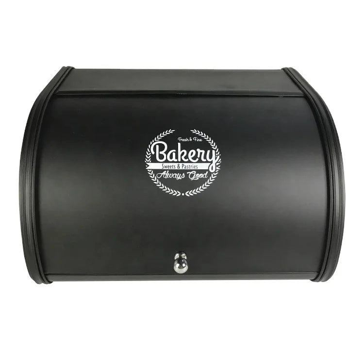 Bread Box for Kitchen Countertop Large Bread Storage Container Metal Bin Rustic Bread Container
