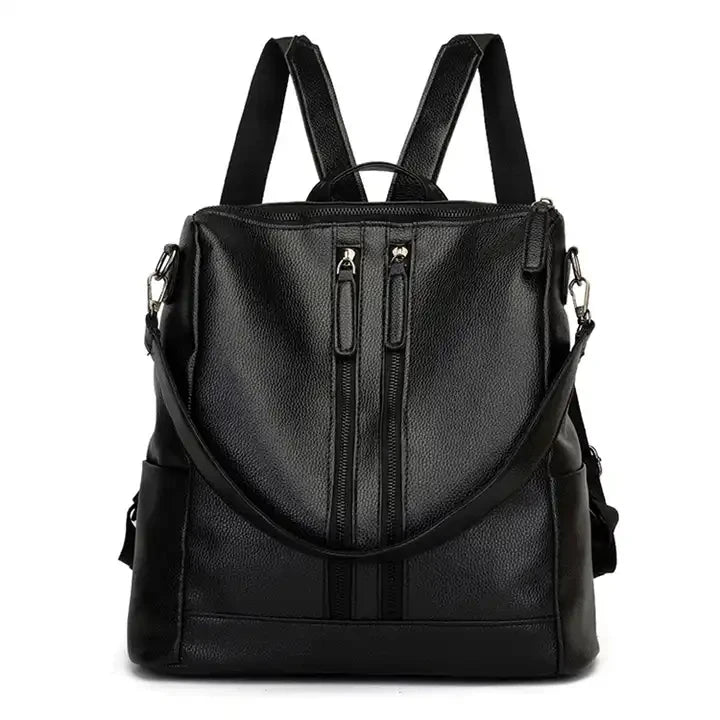 Fashion Teen Girls Pu Leather Backpack Back for Middle School