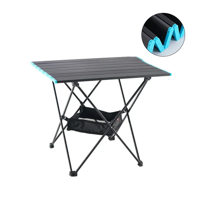 Super Light Modern Farmhouse Outdoor Aluminum Hiking Beach Garden Folding Picnic Table