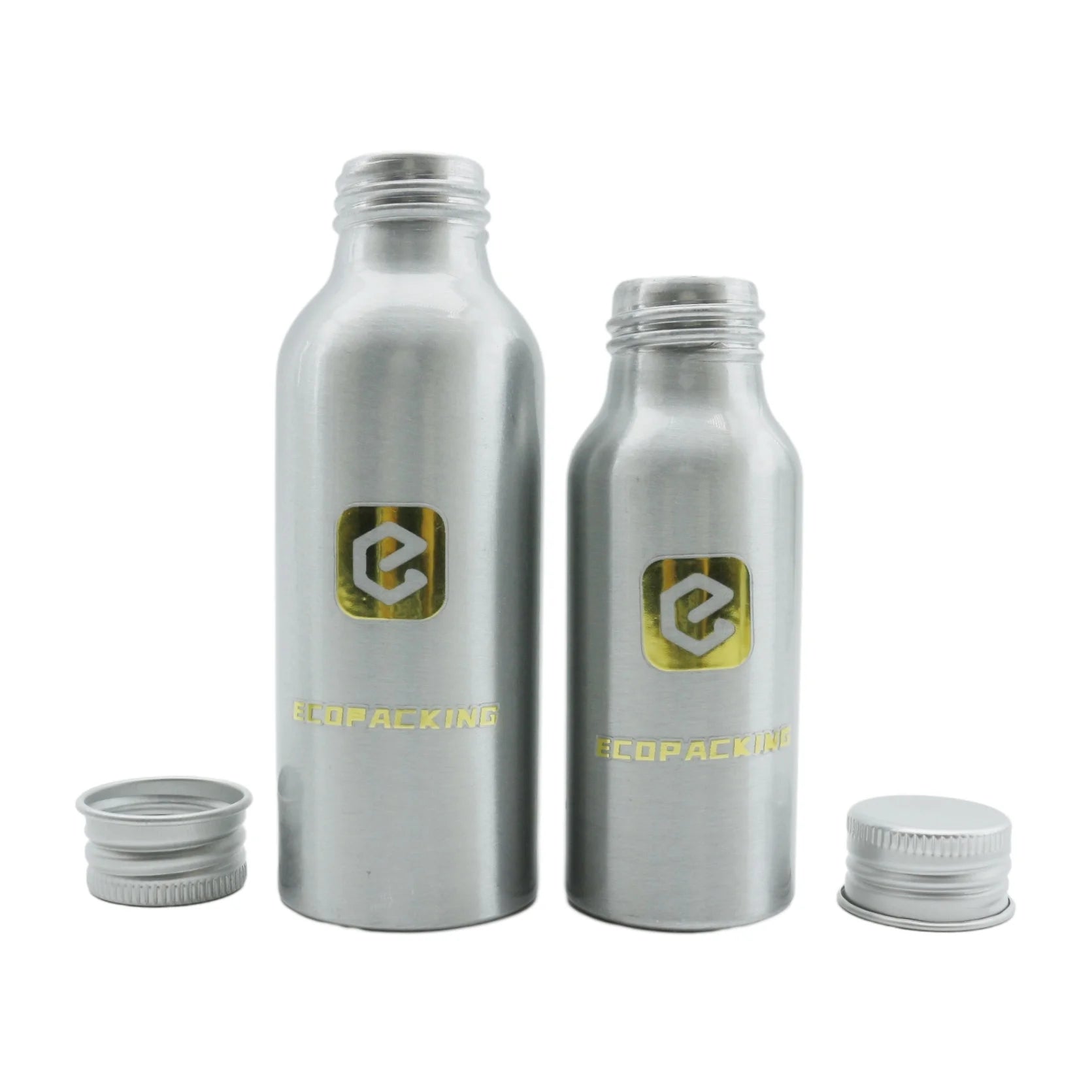 30ml 50ml 100ml 300ml 500ml High Quality Silver Color Customized Empty Aluminum Bottle for Person Care Product