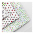 Customized 100% Cotton Woven Plain Print Poplin Fabric NO MOQ for Spring and Summer Girls' Dresses and Shirts