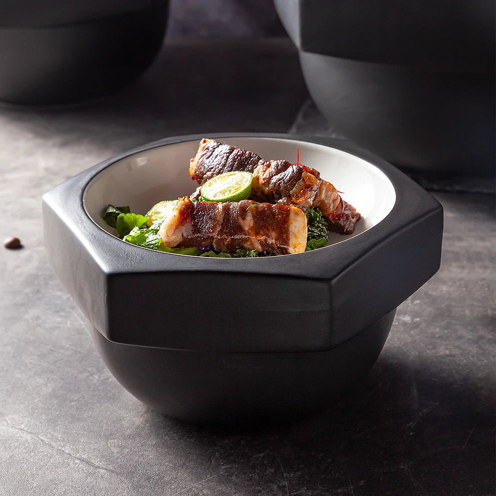 Unique Restaurante Ceramic Chef Dish Creative Porcelain Steak Salad Dishes & Plates for Catering Porcelain Crockery Dinnerware