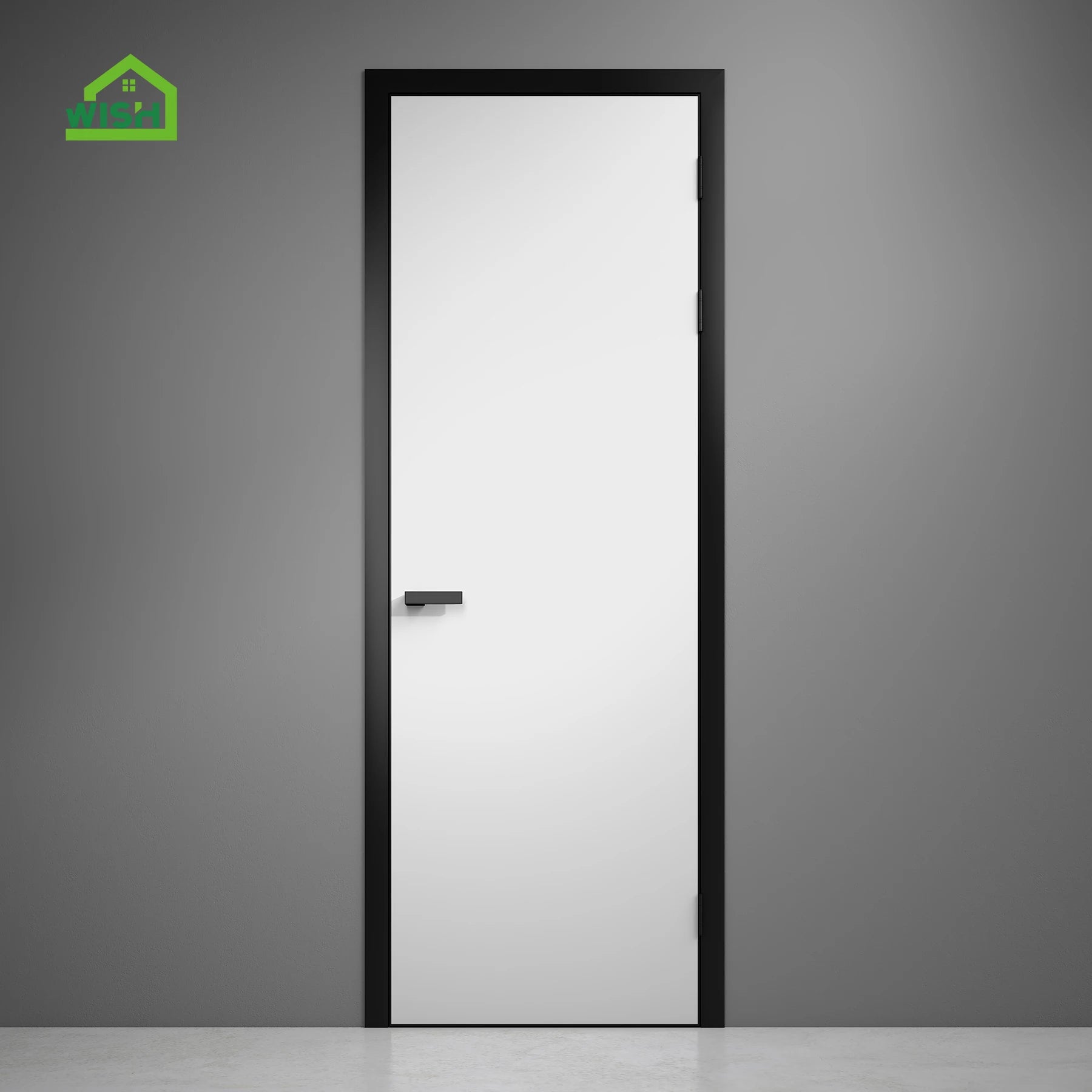 Modern Minimalist Frameless Wood Door for Interior Home Use Concealed Invisible Design for Dining Workshop Bedroom Secret Room