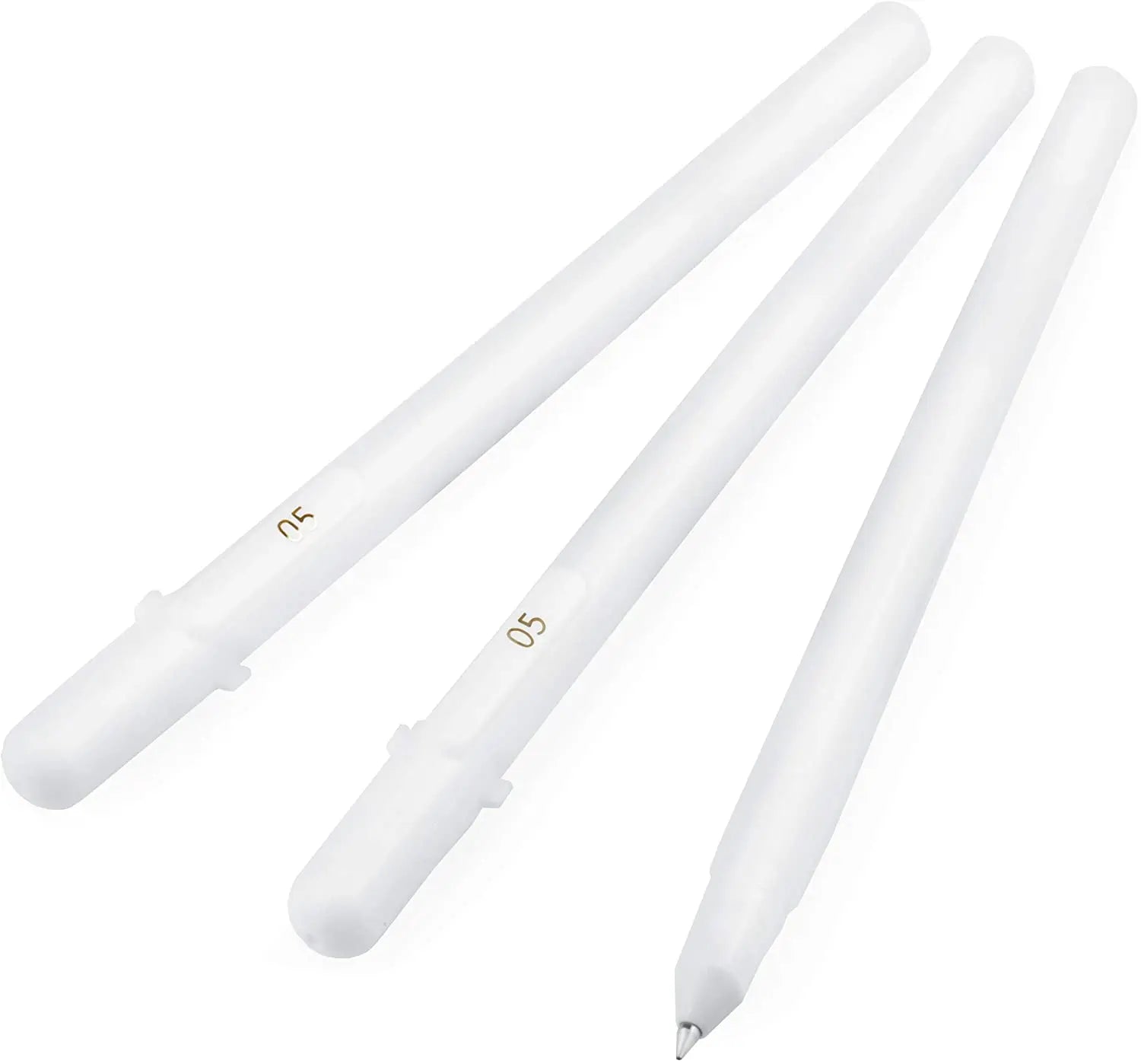 Sakura Gelly Roll White Gel Pens White Assorted Sizes 05 Fine / 08 Medium / 10 Bold Sakura 05/08/10 Gel Pen Gelly Roll Pen