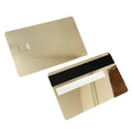 Custom Stainless Steel Metallic Credit Cards Bank Card Metal ATM Card Swipe Chip Slot Card