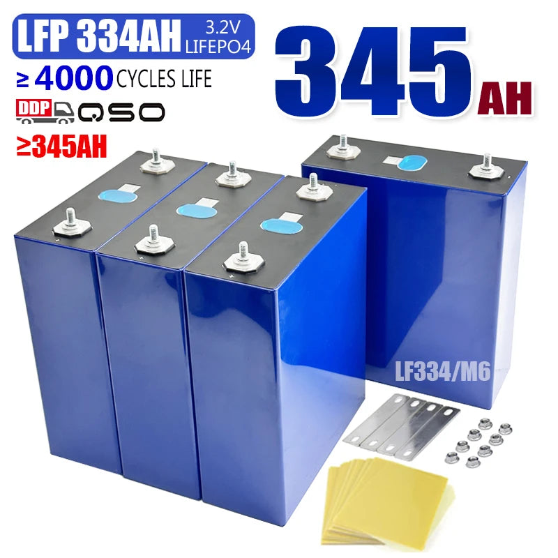 QSO LF334 LF 334Ah Lifepo4 345AH Mb31 Lf324 Hektary Offgrid Poland 345 334 Ah/Eve334Ah/3.2V 314AH Livepo4 Lithium Battery Cell