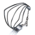 Fashion Jewelry Bracelets Bangles Gift Multilayer Adjustable 925 Sterling Silver Bangle