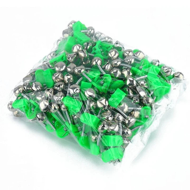 2026 New Arrival Plastic Fishing Bells Clips Fishing Rod Alarm with Dual Alert Bells
