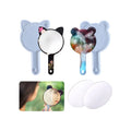 YS Panda Ears Cat Ears Mirror Mould Cute Creative Practical Silicone DIY Mirror Transparent Resin Mould Jewely Making Plaster