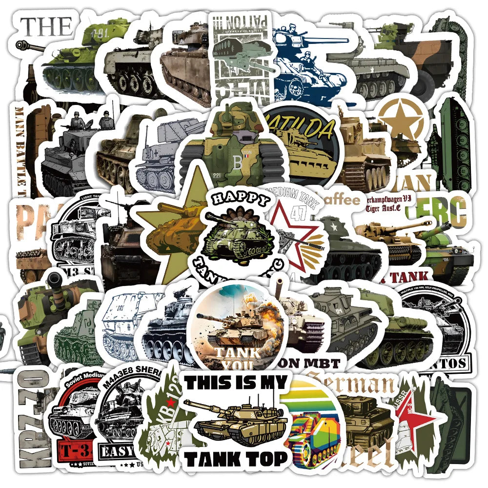 60Pcs Fashion World of Tanks Game Graffiti Stickers for Gamepad Laptop Decor Military Tank Sticker MegaBDM