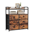 Modern 6-Drawer Wooden MDF Living Room Storage Cabinet Space-Saving DIY Furniture for Bedroom Home Hotel Use