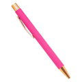 Promotional Novelty Metal Aluminium Rose Gold Pen Rubber Coat Ball Point Pen Ballpoint Pens with Custom logo