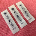Customized Printed Garments Tear Away Washing Care Labelremovable Tearaway Neck Label for Clothes