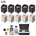 Wholesale Rechargeable Led Battery Powered Portable DJ Mini Rf Rgbaw Up-lighting Wedding 6*18W Led Projector Wireless Uplights