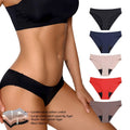Seamless Soft Stretch Low Waist Menstrual Underwear 85% Nylon 15% Spandex Anti Leak Full Wrap Design