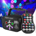 New Upgrade UV 6 Eyes Mini USB Laser Lamp Portable Strobe Remote Control Sound Activated Party Atmosphere Lights 60 Lighting