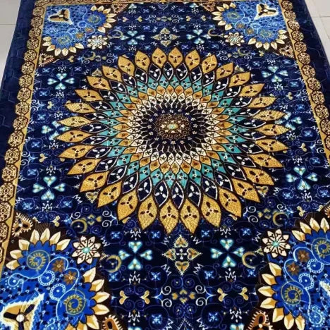 Light Luxury 3D Printed Art Carpet Modern Style Hotel Moroccan Living Room and Mosque Carpet Padding Made of Polyester