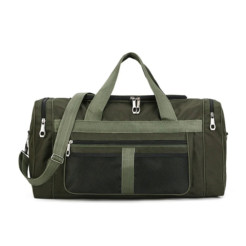 Hot Selling Leisure Sports and Fitness Large Capacity Multi Pocket Men Canvas Travel Bag