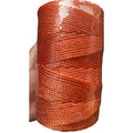 Fluorescent Orange Mason Line String Line #18 Braided Nylon String - 500 Ft Length - Nylon Twine for Gardening or Masonry Tools