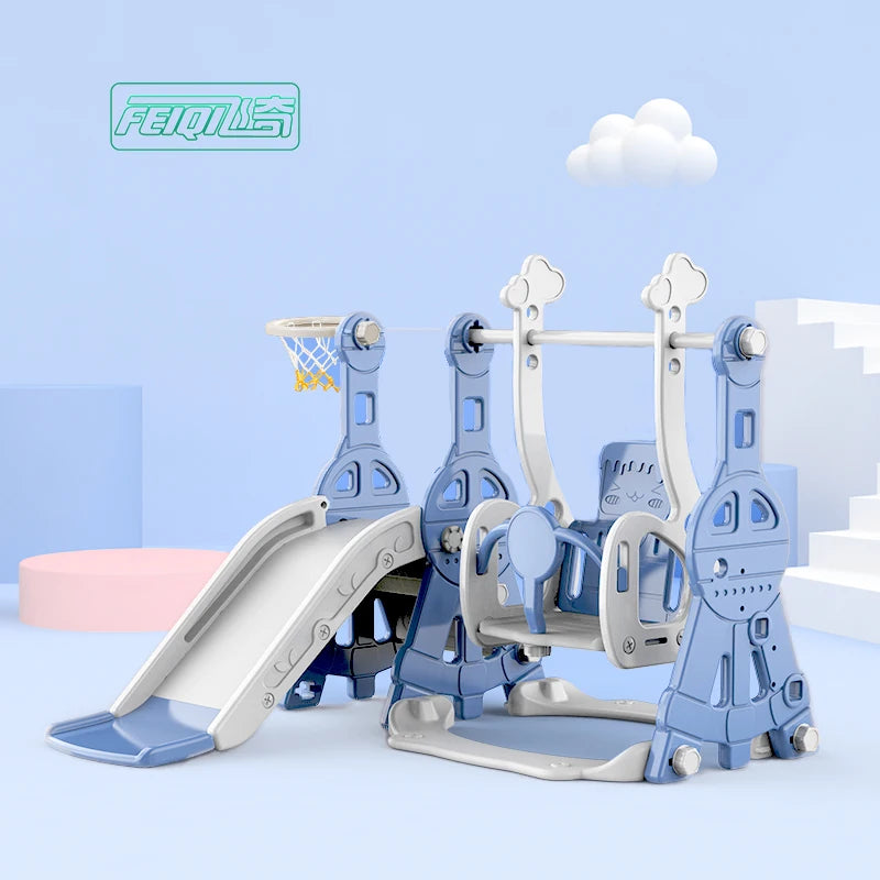 Feiqitoy Wholesale 3-In-1 for Kids Play House With Slides Bulk Plastic