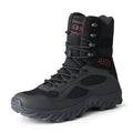 Winter Outdoor Tactical Training Boots Lighted KPU Upper Leather Anti-Slip Wear-Resistant Middle Wild Style Rubber Insole
