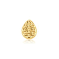 2021 INS Mini Fashion S925 Silver Teardrop Earring Gold Plated Piercing Stud Earrings
