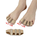2025 New Design High Elastic Gel 4 Holes Toe Separator Correction Hallux Valgus Corrector Toe Stretcher Big Toe Corrector