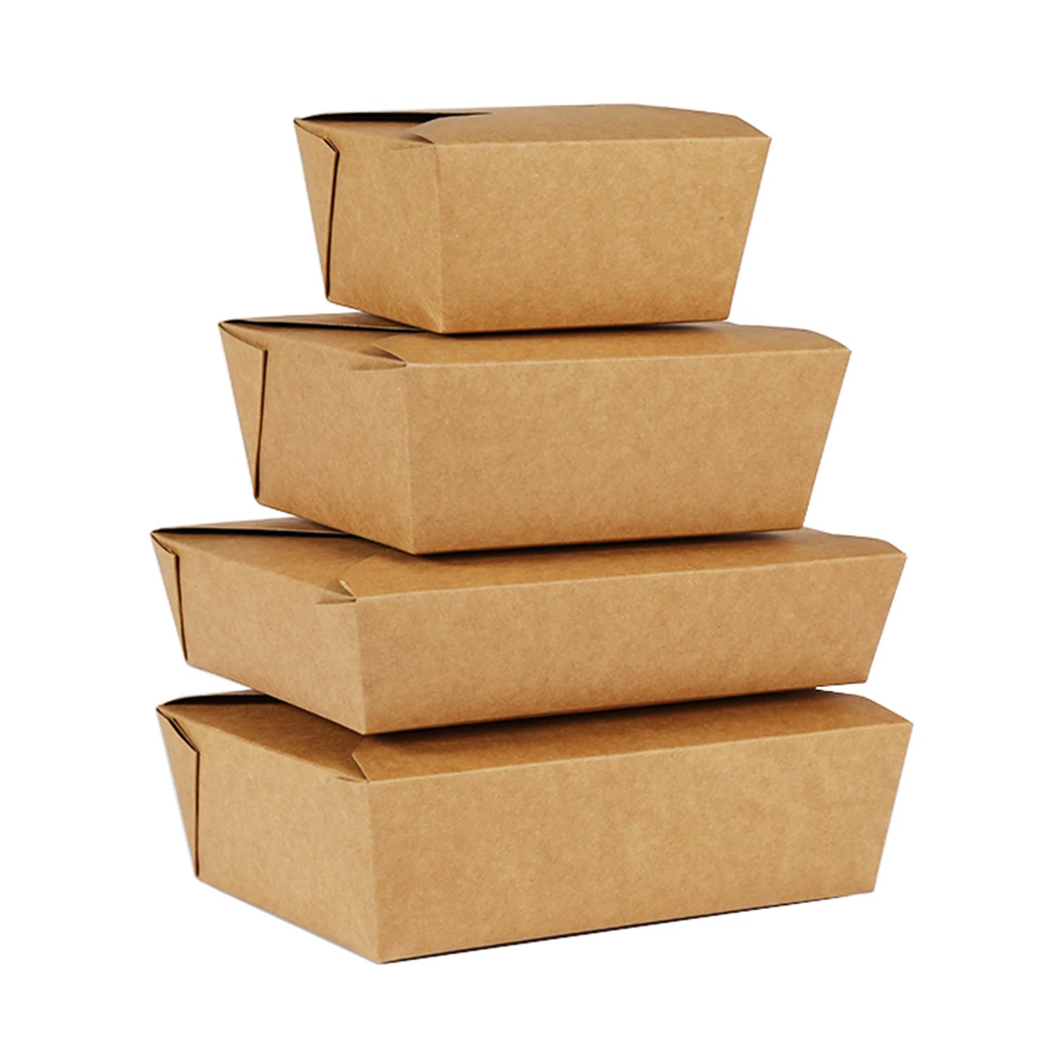 Perfect for Catering Kraft Paper Box for Picnic Food Packaging