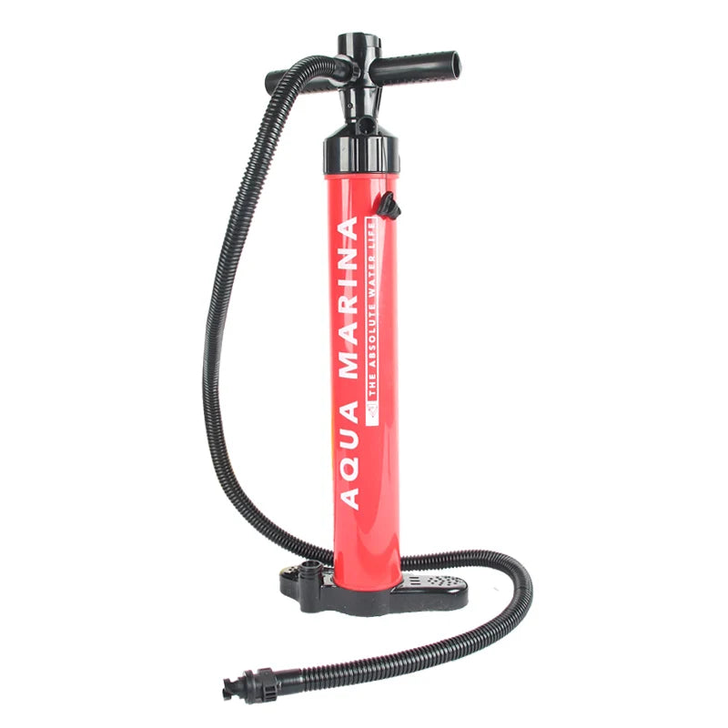 AQUA MARINA 20 psi High Pressure Hand Inflation/Deflation Pump Double Action PVC Hose Detachable Foot Pedal 2.2+2.2L Capacity