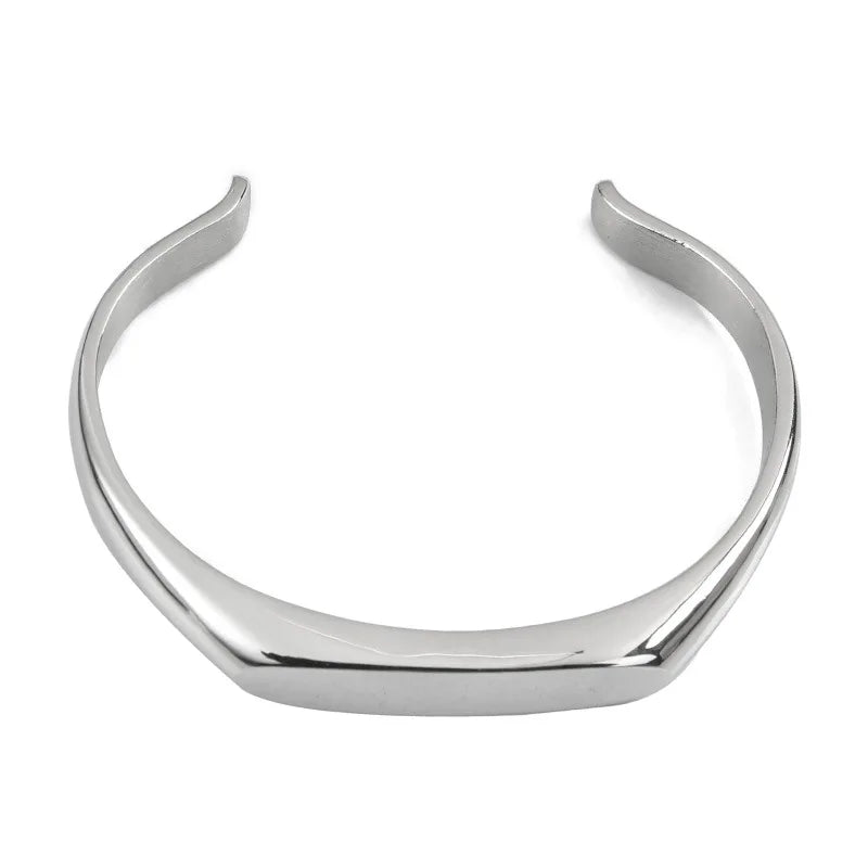 Retro Stainless Steel Open Cuff Bangle Bracelet Personalized Custom Name Engraved Bangle Jewelry Christmas Gift