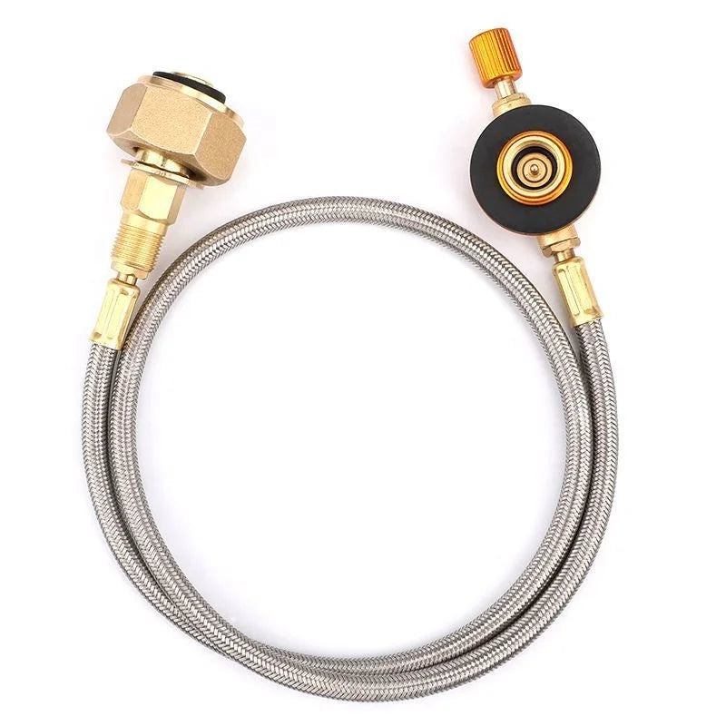 IRONEONKEY German Standard for Russian Outdoor Furnace Head Long Gas Tank Charging Valve Accessories