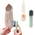 Multifunctional Long Handle Soft Bristled Shoes and Clothes Brush with Plastic Handle Liquid Adding Cleaning Tool