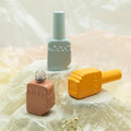 10ml Custom logo Glossy Gel Paint Art Soak off Empty Nail Polish Glass Bottle Uv Gel Nail Polish with Brush
