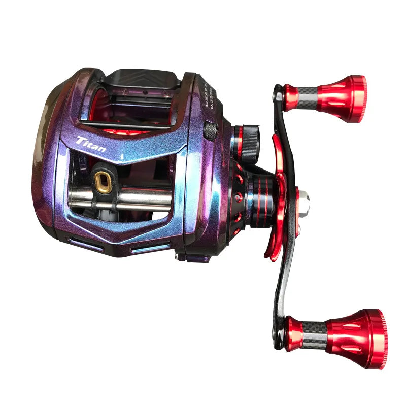 New Baitcasting 11+1BB Fishing Reel 7.1:1 High Speed 17kg Max Drag Drum Reel for Bass in Ocean Environment Reel Fishing
