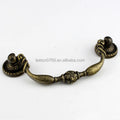 Stock Supply Box Accessories 115 X 45mm Zinc Alloy Antique Brass Metal Cabinet Handle