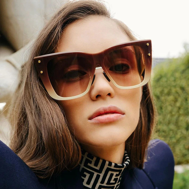 Sunway Eyewear Customization Sun Glasses Custom Design Logo American European Cat Eye Style New Fashion Women Shades Sunglasses